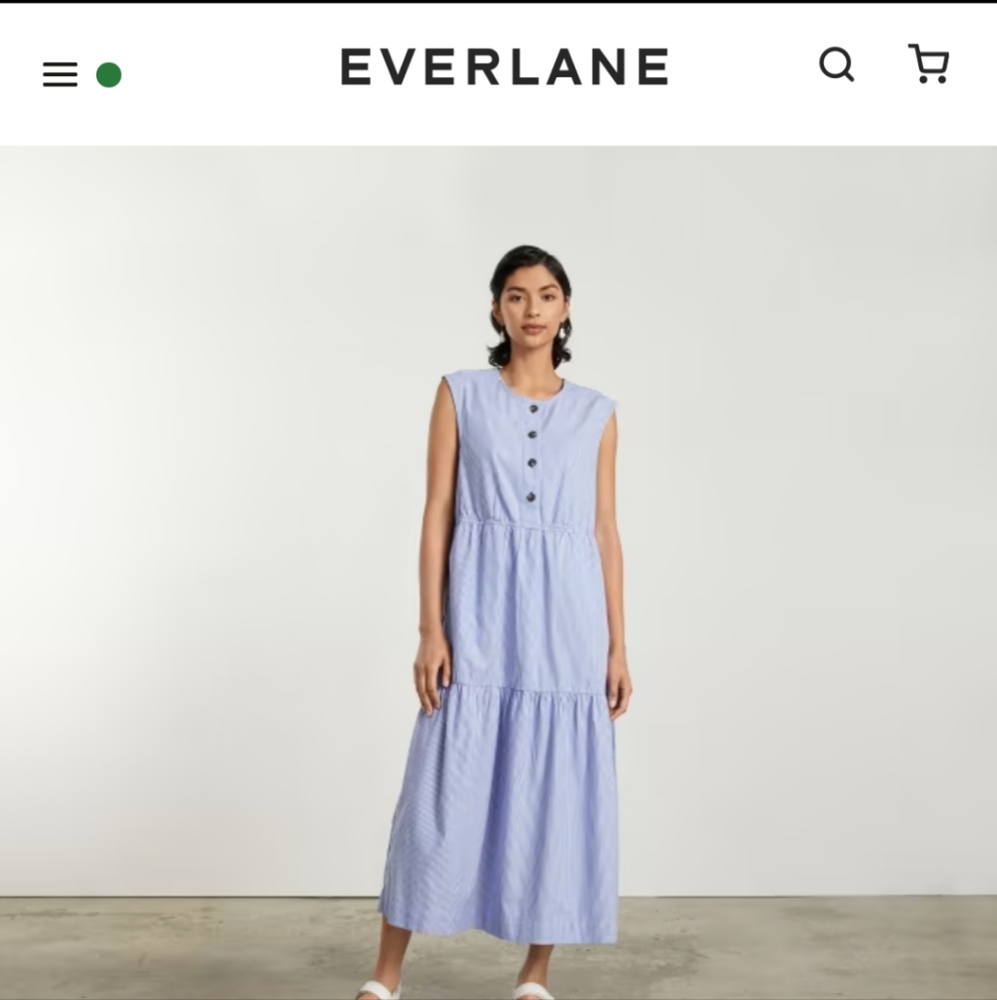 Everlane tiered Midi dress